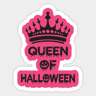 Queen of halloween Sticker